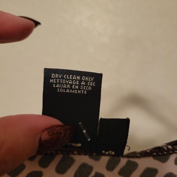 BCBGMAXAZRIA	Womens Dress Brown M Wrap Around Tie Animal Print Sleeveless - Picture 5 of 7